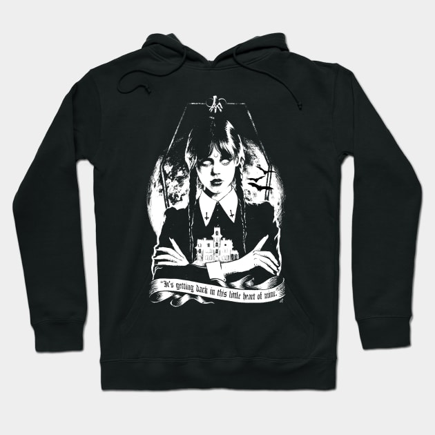 Wednesday Addams Hoodie by SSINAMOON COVEN